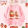 Áo Tết Bính Ngọ 2.026 Múa Lân CIUCIU Sweater Nỉ Da Cá Ấm Áp Cho Bé Trai Gái – 160k 7