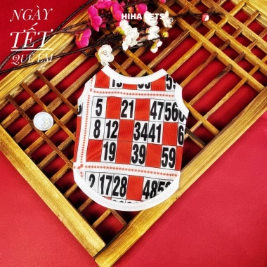 Áo Tết chó mèo - Bài tây, bầu cua, lô tô Tứ sắc, dưa hấu, CHỌN MẪU 35.000 VND