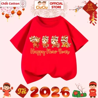 Áo Tết CIUCIU KID Cotton cộc tay bé trai, bé gái Hình Bính Ngọ 2.026 103.000₫ 10 Áo Tết CIUCIU KID Cotton cộc tay bé trai, bé gái Hình Bính Ngọ 2.026 103.000₫ 10