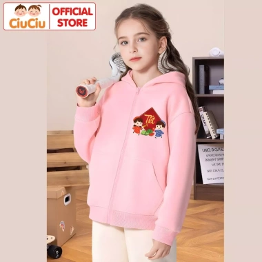 Áo Tết Dân Gian 2.026 CIUCIU KID cho Bé - Áo khoác nỉ lót bông mềm ấm, giá 214k 7