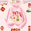Áo Tết Lì Xì Bính Ngọ 2.026 CIUCIU KID Giữ Nhiệt Zip Ấm Bé Trai Bé Gái Giảm Giá 119k 6