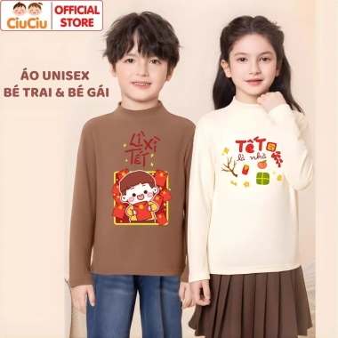 Áo Tết Lì Xì Bính Ngọ 2.026 CIUCIU KID Giữ Nhiệt Zip Ấm Bé Trai Bé Gái Giảm Giá 119k