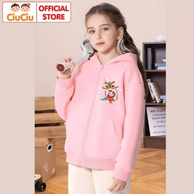 Áo Tết Múa Lân 2.026 CIUCIU KID – Áo khoác nỉ bông giữ nhiệt ấm cho bé, giảm giá 214.000đ 7