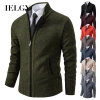 Áo thể thao IELGY New Jersey đứng cổ màu trơn lông cừu ấm áp dây kéo cardigan 520.032 VND 2