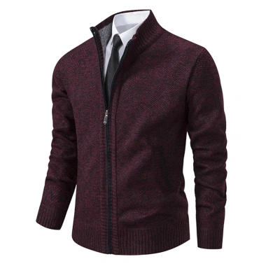 Áo thể thao IELGY New Jersey đứng cổ màu trơn lông cừu ấm áp dây kéo cardigan 520.032 VND
