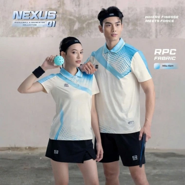 Áo Thể Thao Nam Nữ Riki Nexus-01 Chính Hãng Thoáng Mát Mềm Nhẹ Co Giãn Dành cho Cầu Lông & Pickleball Giá 259.000 VND