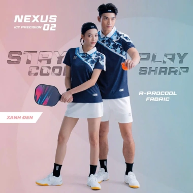 Áo Thể Thao Riki Nexus 02 Nam Nữ – Co Giãn, Thông Thoáng, Thấm Hút Mồ Hôi, Dùng Cầu Lông & Pickleball – 219.000₫