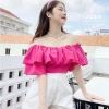 Áo thô trễ vai tầng croptop sexy khoá lưng - Giá chỉ 97.500đ, giảm tới 20% 2