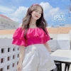 Áo thô trễ vai tầng croptop sexy khoá lưng - Giá chỉ 97.500đ, giảm tới 20% 4