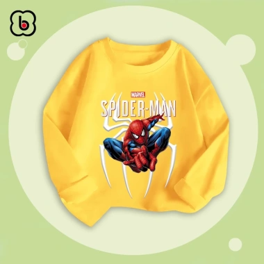 Áo thu đông dài tay BabyloveGO 2.026 cho bé, cổ tròn in siêu anh hùng, giảm còn 150.000đ