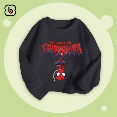 Áo thu đông dài tay BabyloveGO 2.026 cho bé, cổ tròn in siêu anh hùng, giảm còn 150.000đ