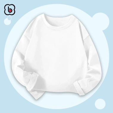 Áo thu đông dài tay BabyloveGO cho bé - Cổ tròn thun cotton mềm mịn, giá 125.000₫