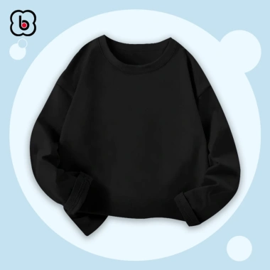 Áo thu đông dài tay BabyloveGO cho bé - Cổ tròn thun cotton mềm mịn, giá 125.000₫