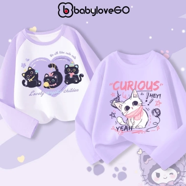Áo thu đông dài tay bé gái BabyloveGO 2.026 thun cotton mềm mịn thoáng mát 1-10 tuổi giá ưu đãi 185.000 VND