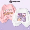 Áo thu đông dài tay bé gái BabyloveGO BST Capybara thun cotton thoáng mát 1‑10 tuổi, 185.000₫ 2