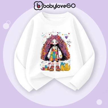 Áo thu đông dài tay bé gái BabyloveGO Thun cotton mềm mịn, thoáng mát, chỉ 159k 10