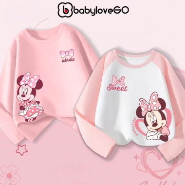 Áo thu đông dài tay bé gái Disney BabyloveGO cotton mềm mịn, thoáng mát - 185k 6 Áo thu đông dài tay bé gái Disney BabyloveGO cotton mềm mịn, thoáng mát - 185k 6