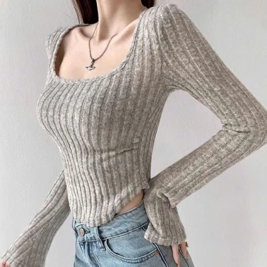 Áo thu đông dài tay ôm body co giãn 4 chiều QCCC big size KUNKUN SP347 - 99.000₫ 6
