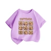 Áo thun 100% cotton bé ngắn tay mềm mại thoáng khí, họa tiết capybara - 100.333₫ 2