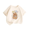 Áo thun 100% cotton bé ngắn tay mềm mại thoáng khí, họa tiết capybara - 100.333₫ 3