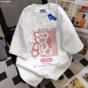 Áo thun 100% cotton in hình gấu hồng phong cách Hàn Quốc - Giá chỉ 69.000đ