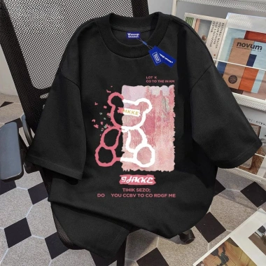 Áo thun 100% cotton in hình gấu hồng phong cách Hàn Quốc - Giá chỉ 69.000đ 2 Áo thun 100% cotton in hình gấu hồng phong cách Hàn Quốc - Giá chỉ 69.000đ 2