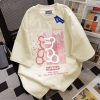 Áo thun 100% cotton in hình gấu hồng phong cách Hàn Quốc - Giá chỉ 69.000đ 3