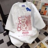Áo thun 100% cotton in hình gấu hồng phong cách Hàn Quốc - Giá chỉ 69.000đ 10