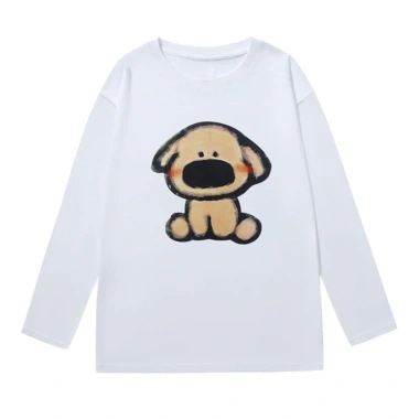 Áo Thun 100% Cotton Tay Dài Dáng Rộng In Hình Hàn Quốc Nữ RTOML Giá 119.999 VND