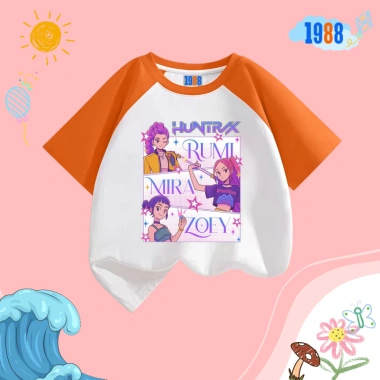 Áo thun 1.988 Huntrix KPop Demon Hunters bé gái – cotton thoáng mát, nhiều màu, size 15‑38kg, mã Hun03, 90.000₫ 6 Áo thun 1.988 Huntrix KPop Demon Hunters bé gái – cotton thoáng mát, nhiều màu, size 15‑38kg, mã Hun03, 90.000₫ 6