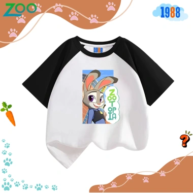 Áo thun 1.988 Zootopia Nhiều màu, hình kute, cotton co giãn 4 chiều, mã Zoo03, 90.000₫
