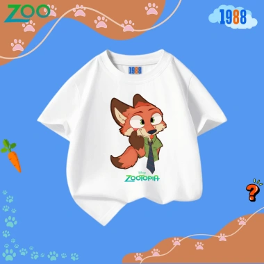 Áo thun 1.988 Zootopia Nhiều màu, hình kute, cotton co giãn 4 chiều, mã Zoo03, 90.000₫