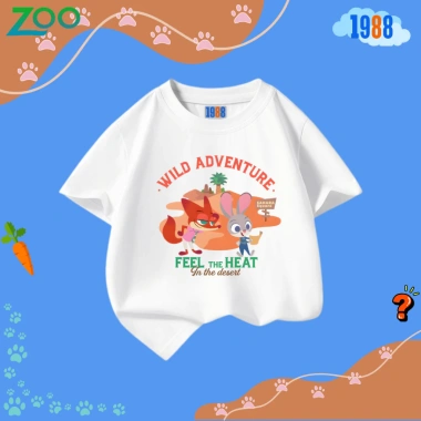 Áo thun 1.988 Zootopia Nhiều màu, hình kute, cotton co giãn 4 chiều, mã Zoo03, 90.000₫