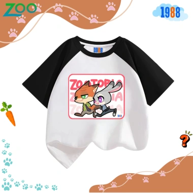 Áo thun 1.988 Zootopia Nhiều màu, hình kute, cotton co giãn 4 chiều, mã Zoo03, 90.000₫