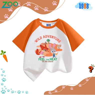 Áo thun 1.988 Zootopia Nhiều màu, hình kute, cotton co giãn 4 chiều, mã Zoo03, 90.000₫