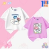 Áo thun 1.988kids bé gái Cinnamoroll + quần thun 15-40kg, trắng hồng, giảm còn 90.000₫