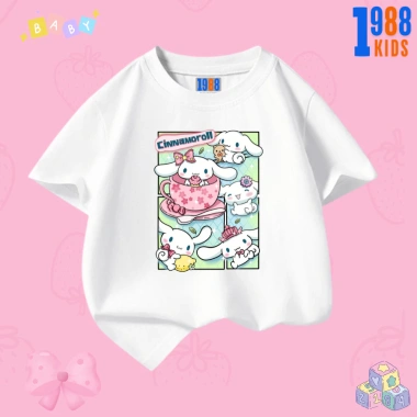 Áo thun 1.988kids bé gái Cinnamoroll + quần thun 15-40kg, trắng hồng, giảm còn 90.000₫ 3 Áo thun 1.988kids bé gái Cinnamoroll + quần thun 15-40kg, trắng hồng, giảm còn 90.000₫ 3