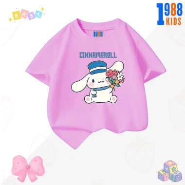 Áo thun 1.988kids bé gái Cinnamoroll + quần thun 15-40kg, trắng hồng, giảm còn 90.000₫ 6 Áo thun 1.988kids bé gái Cinnamoroll + quần thun 15-40kg, trắng hồng, giảm còn 90.000₫ 6