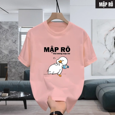 Áo thun 2.026 nam nữ cổ tròn unisex cotton mềm mại - Mập rõ không mập mờ, 69.000₫