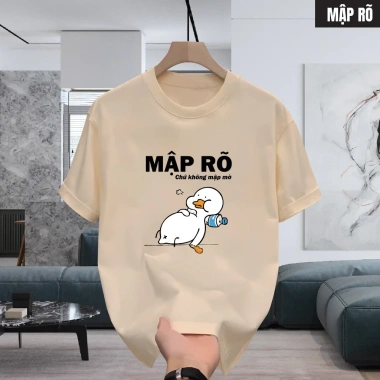 Áo thun 2.026 nam nữ cổ tròn unisex cotton mềm mại - Mập rõ không mập mờ, 69.000₫