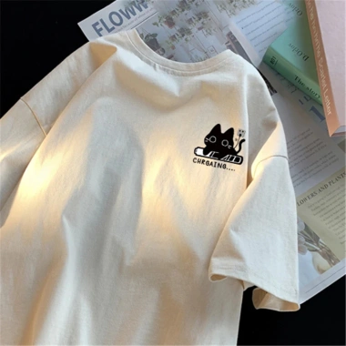Áo thun 2.026 ngắn tay dáng rộng unisex retro cổ tròn mùa hè Giá 69.000đ Giao 24h 6