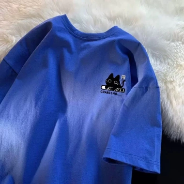 Áo thun 2.026 ngắn tay dáng rộng unisex retro cổ tròn mùa hè Giá 69.000đ Giao 24h 9