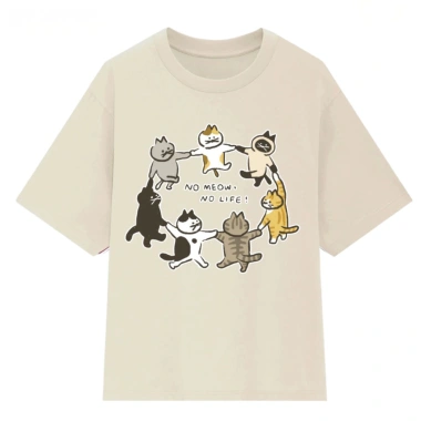 Áo thun 2.026 No Meow No Life cotton dày dặn, form đứng, giao hàng 24h - Giá 69k 3 Áo thun 2.026 No Meow No Life cotton dày dặn, form đứng, giao hàng 24h - Giá 69k 3