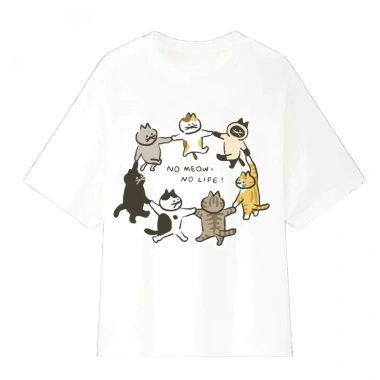 Áo thun 2.026 No Meow No Life cotton dày dặn, form đứng, giao hàng 24h - Giá 69k 9 Áo thun 2.026 No Meow No Life cotton dày dặn, form đứng, giao hàng 24h - Giá 69k 9