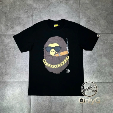 Áo thun A Bathing Ape đa màu thời trang, vải thấm hút mồ hôi, giảm giá 18% - Black chỉ 900.000₫
