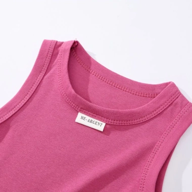 Áo Thun Ba Lỗ Cổ Tròn Cho Bé Gái Cotton Mềm Mại - Giá 70.000 VND Giảm 20% 5