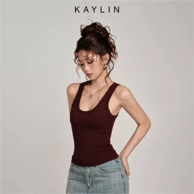 Áo thun ba lỗ KAYLIN Basic ôm cổ, vải thun co giãn, thoáng mát, giảm giá 200k