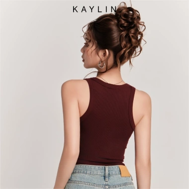 Áo thun ba lỗ KAYLIN Basic ôm cổ, vải thun co giãn, thoáng mát, giảm giá 200k