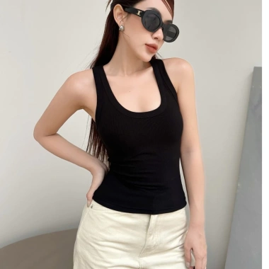 Áo thun ba lỗ KAYLIN Basic ôm cổ, vải thun co giãn, thoáng mát, giảm giá 200k