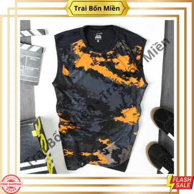 Áo Thun Ba Lỗ Nam Co Giản 4 Chiều, Hoạ Tiết 3D In Chìm Nổi Bật - Giá 110k MT SHOP 10